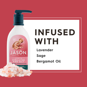 JASON Himalayan Pink Salt Body Wash in shower setting