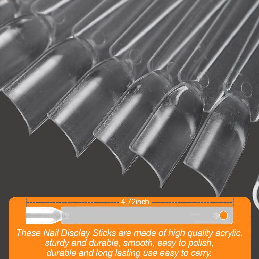 JASSINS Nail Swatch Sticks showing smooth glossy surface