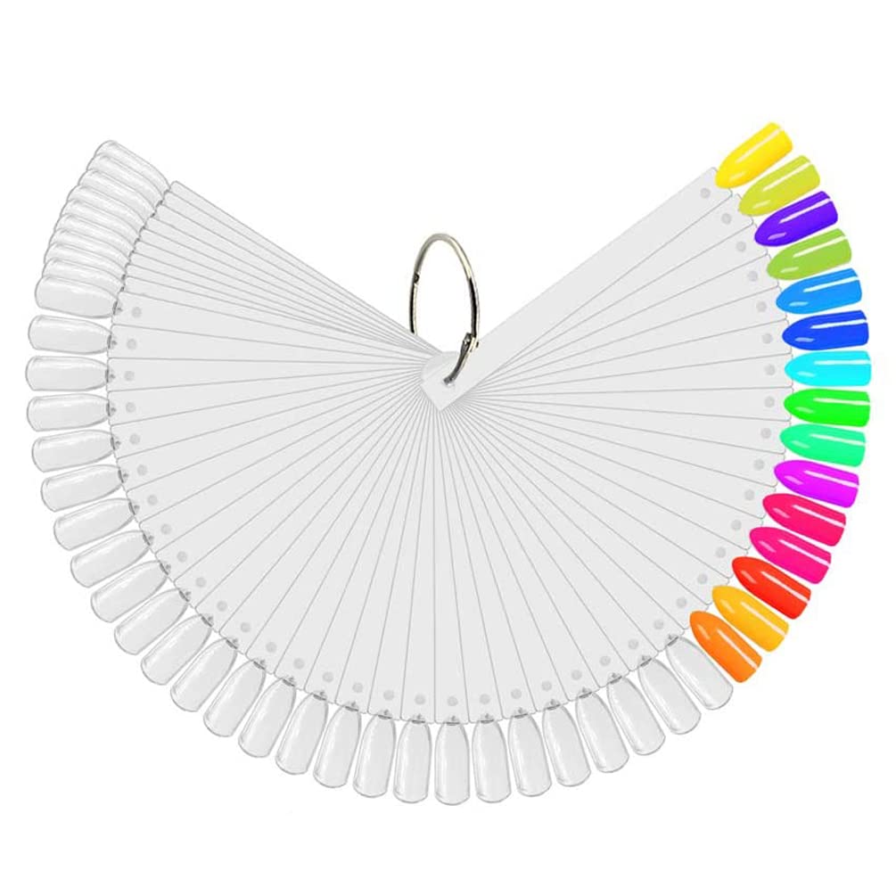 JASSINS Nail Swatch Sticks with metal split ring