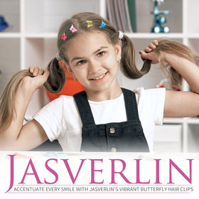 JASVERLIN Butterfly Clips in use on different hair types