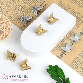 JASVERLIN Mini Butterfly Hair Clips displayed on a table