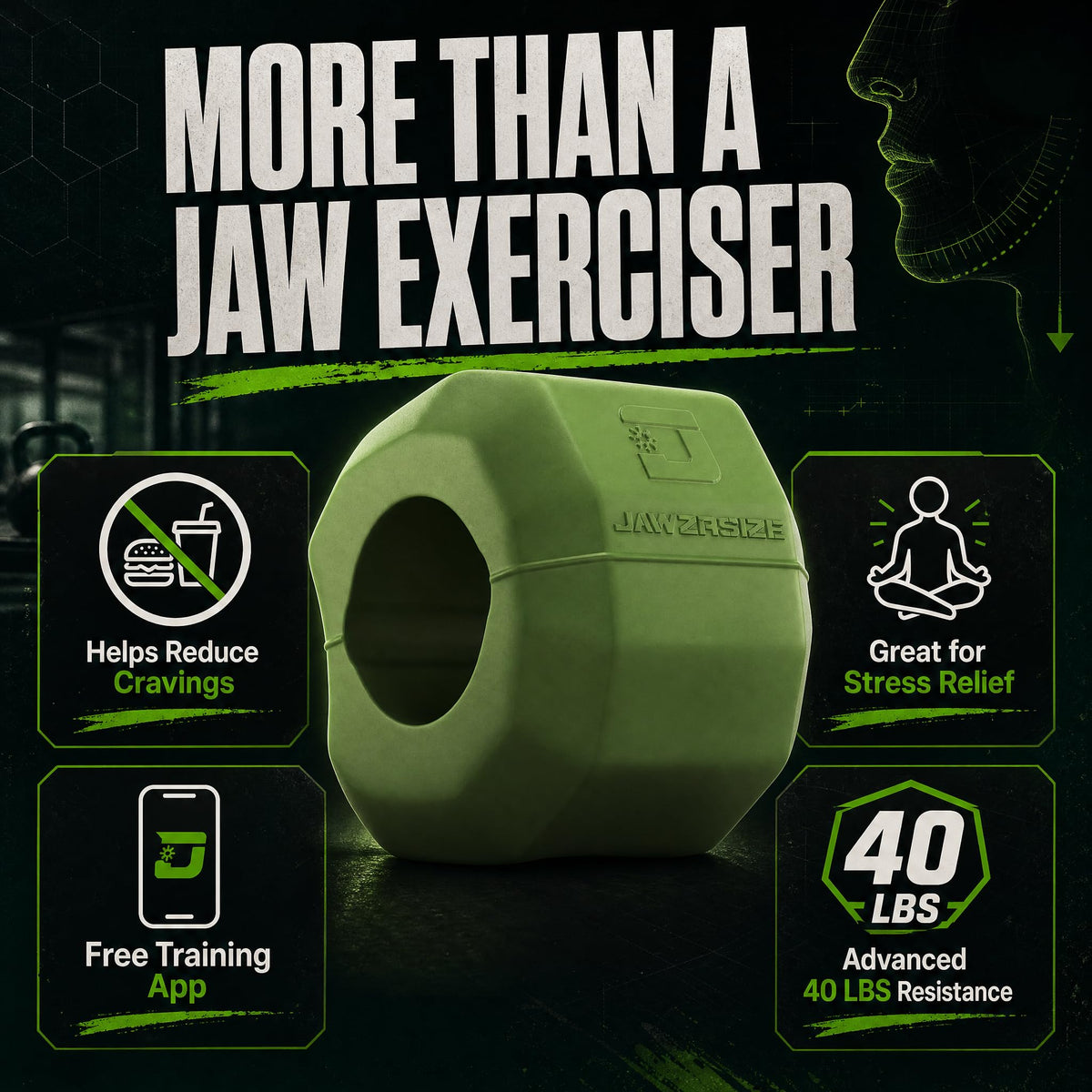 Jawzrsize App interface on a smartphone