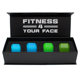 Jawzrsize Athletic Bundle with blue and green jaw exercisers