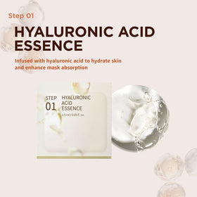 JAYJUN JJ Collagen Skin Fit Mask on model's face