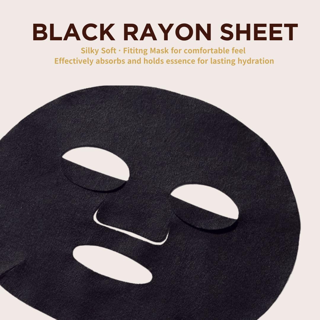 JAYJUN JJ Real Water Brightening Black Mask in use