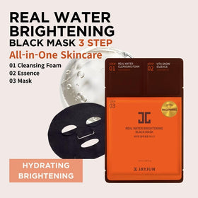 JAYJUN JJ Real Water Brightening Black Mask sheet close-up