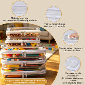 jayuwe clear hard shell zipper case open showing contents
