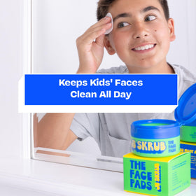JB SKRUB Acne Face Wipes displayed with natural extracts