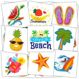 JCFIRE Summer Pool Beach Temporary Tattoos 102 styles front view
