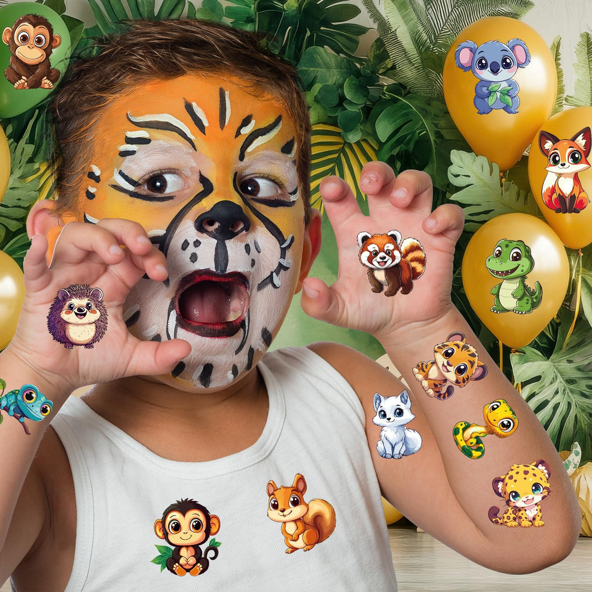 JCFIRE temporary tattoos for kids in a goodie bag