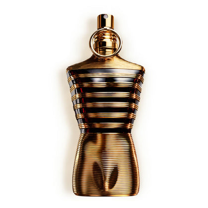 Jean Paul Gaultier Le Male Elixir Parfum front view in torso-shaped bottle