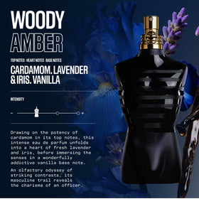 Jean Paul Gaultier Le Male Le Parfum bottle side view