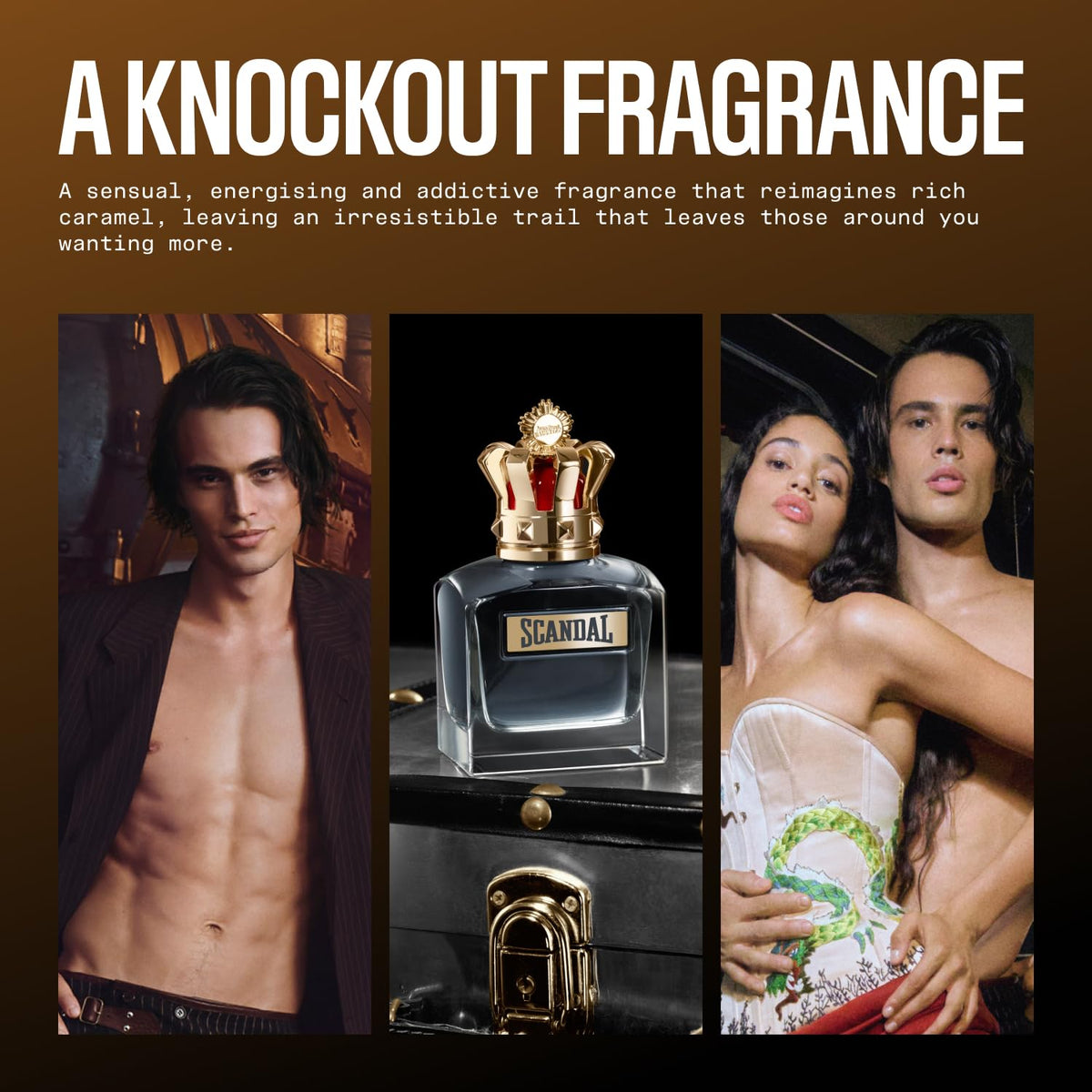 Jean Paul Gaultier Scandal Pour Homme on a stylish dresser