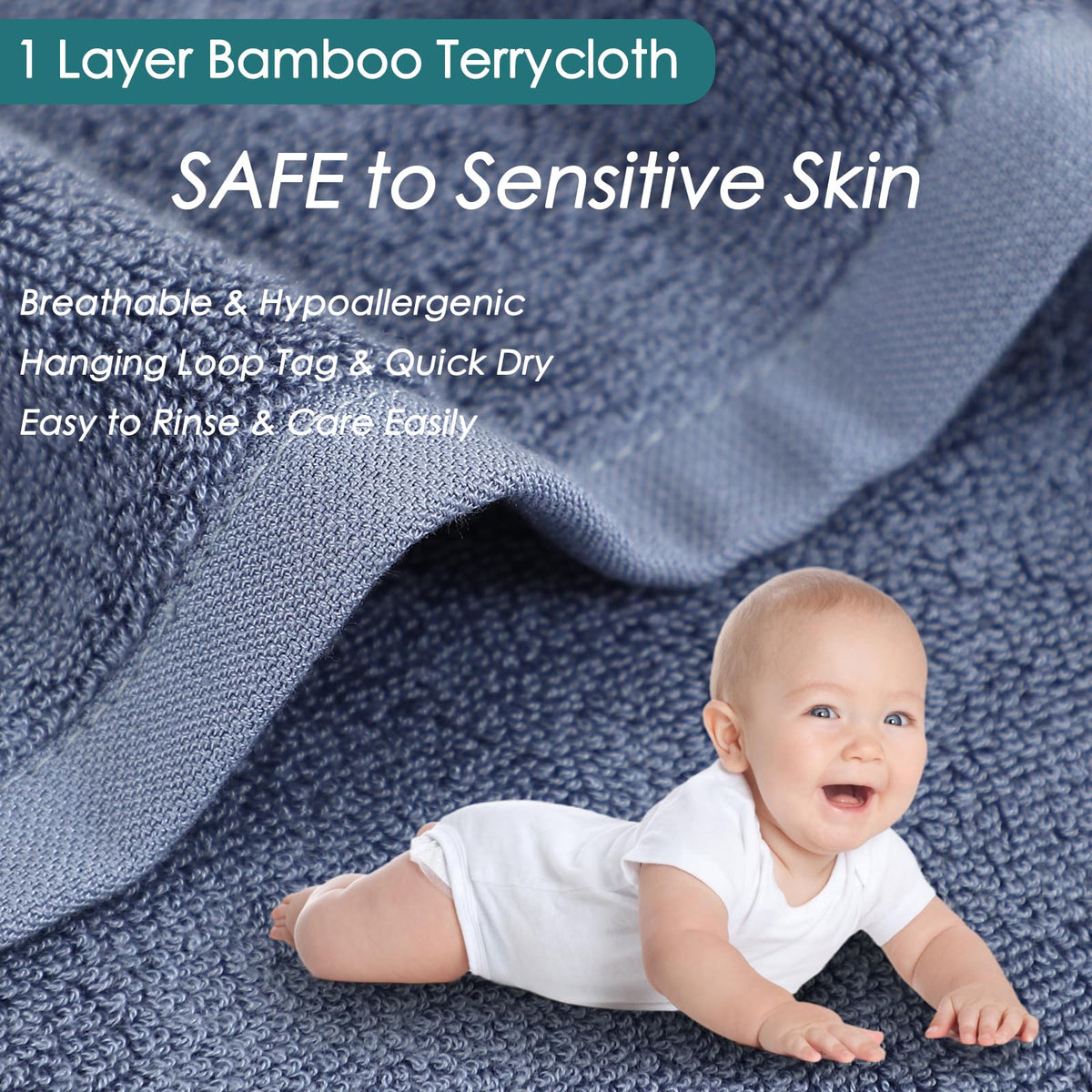 JEFFSUN reusable makeup remover towel in use
