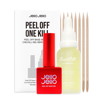 JelloJello Peel-Off Base Coat Gel 10ml front view