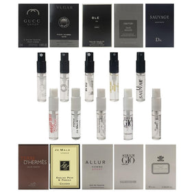 Jendfert Men’s Designer Fragrance Sampler Set with 10 vials front view