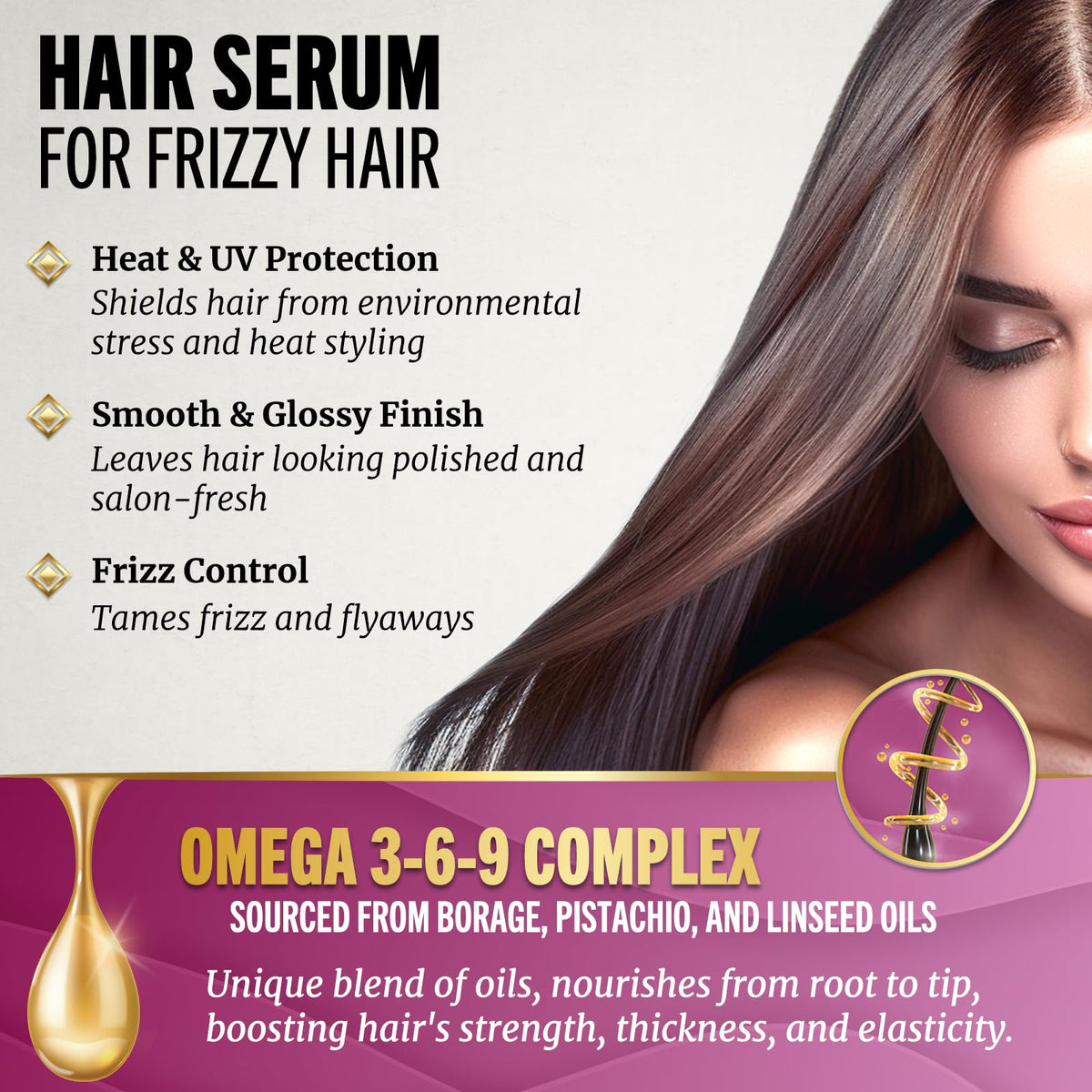 Jenoris Pistachio Oil Hair Serum with pistachio nuts