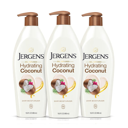Jergens Hydrating Coconut Body Lotion 16.8 oz front view