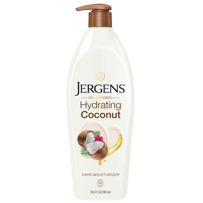 Jergens Hydrating Coconut Body Lotion 26.5 fl oz front view