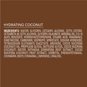 Jergens Hydrating Coconut Body Lotion packaging details