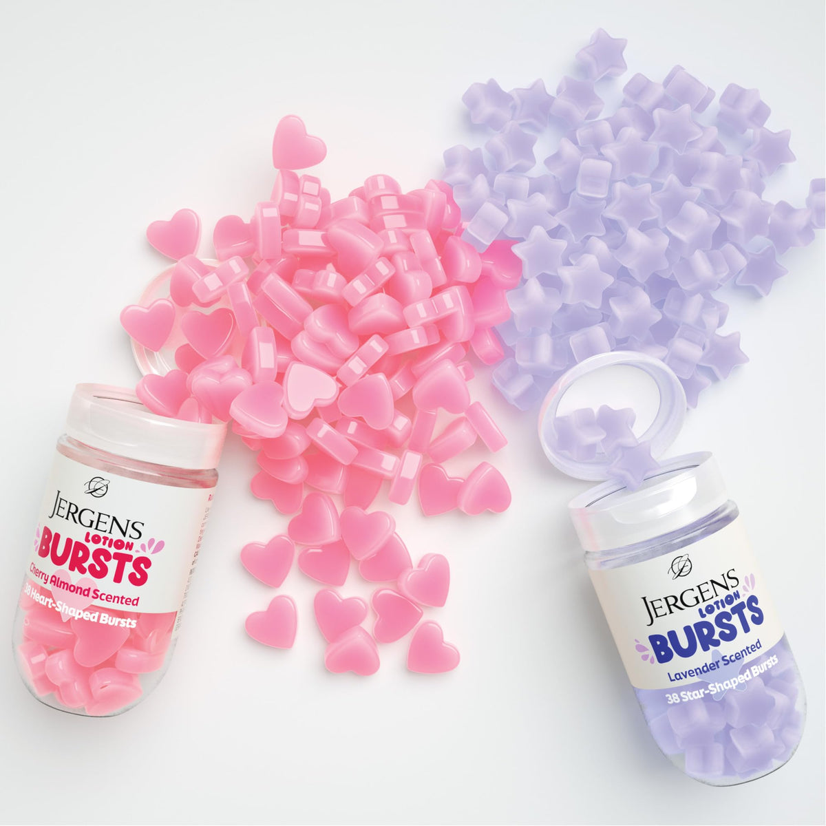 Jergens Lavender Lotion Bursts with a teen girl smiling