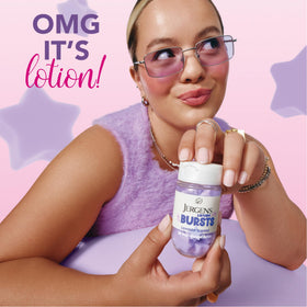 Jergens Lavender Lotion Bursts with lavender flowers