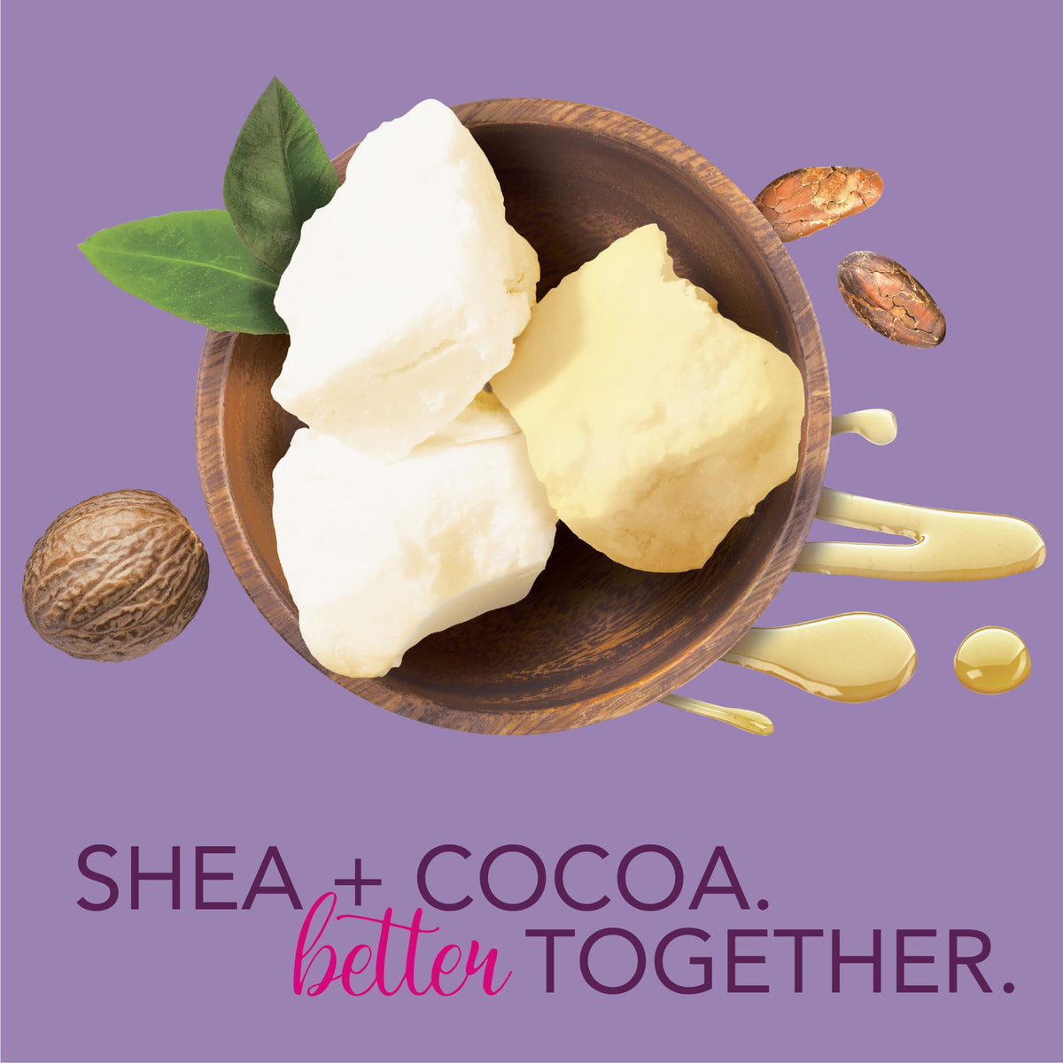 Jergens lotion with African Shea butter and cocoa butter ingredients
