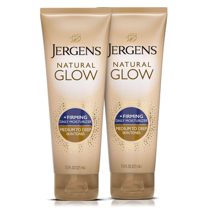 Jergens Natural Glow + Firming Self Tanner Body Lotion 2pk front view