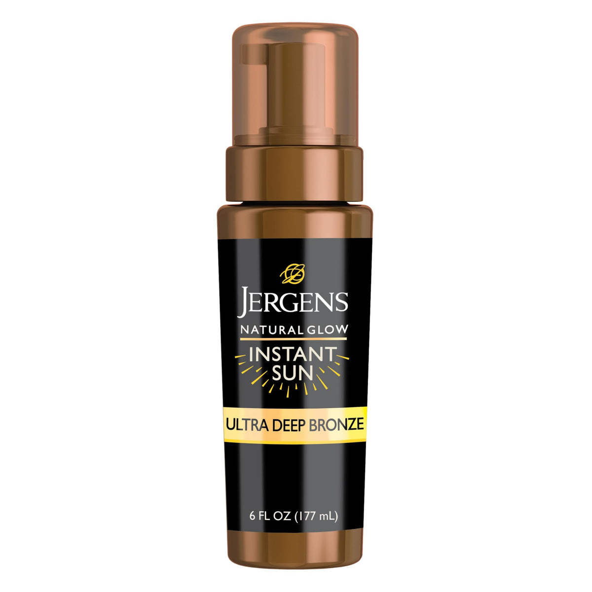 Jergens Natural Glow Instant Sun Body Mousse Ultra Deep Bronze front view