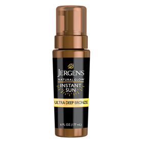 Jergens Natural Glow Instant Sun Body Mousse Ultra Deep Bronze front view