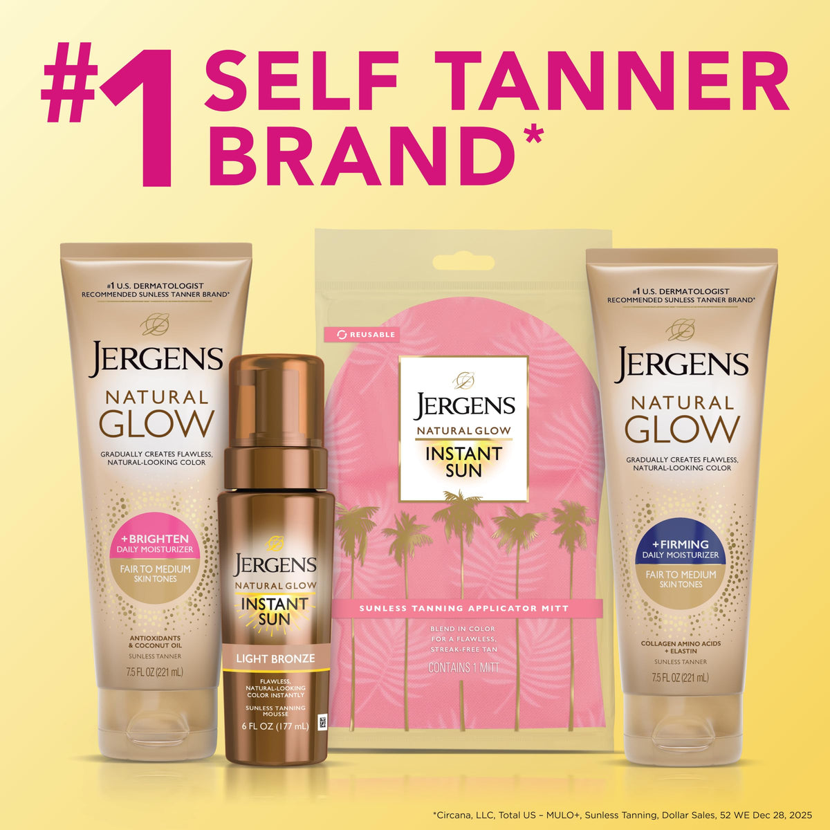 Jergens Natural Glow Self Tanner Body Lotion 250g lifestyle scene