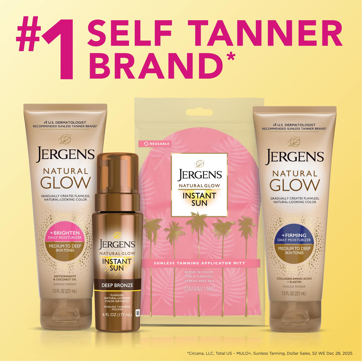 Jergens Natural Glow Self Tanner Body Lotion packaging
