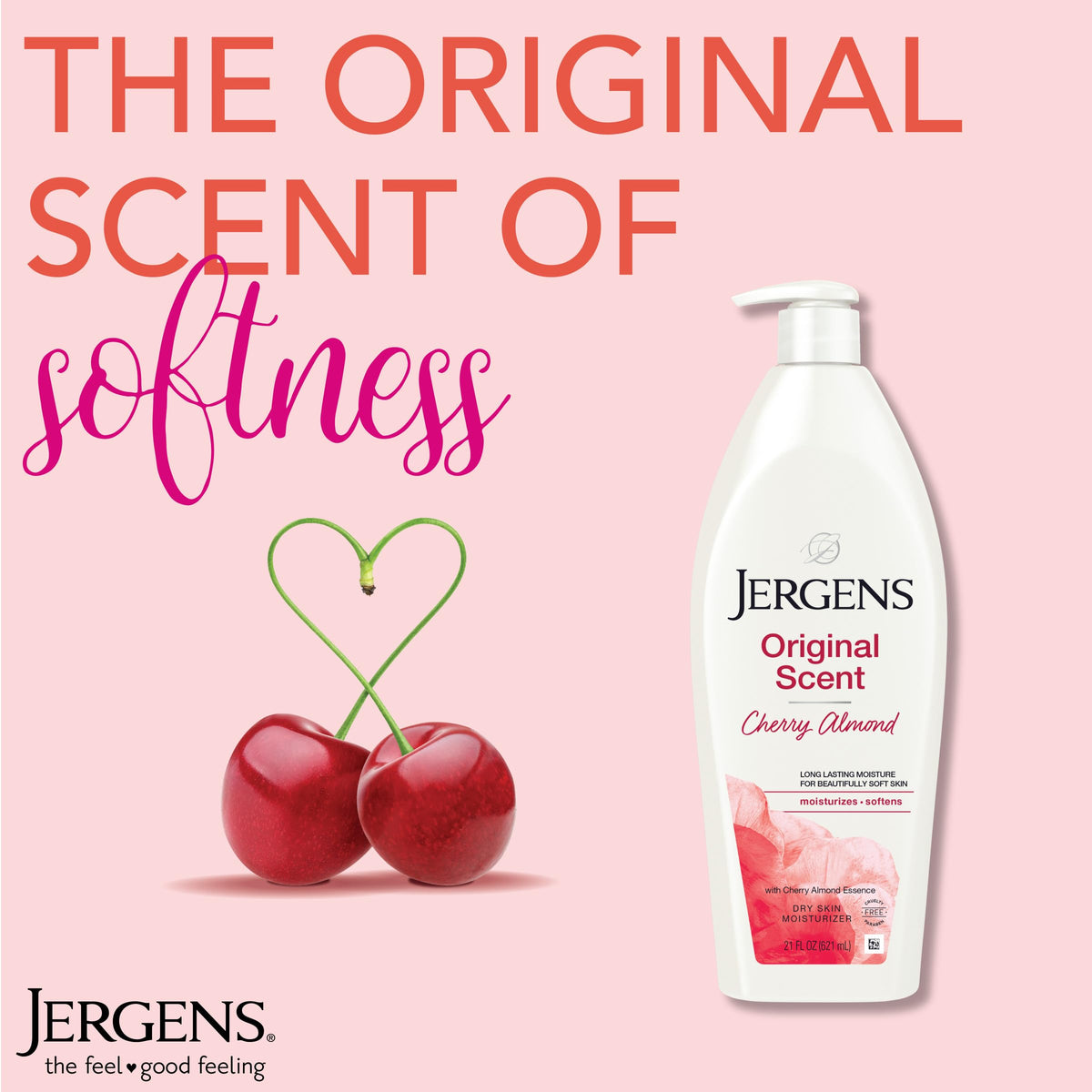 Jergens Original Scent Dry Skin Body Lotion 21 Oz application on skin