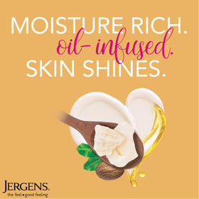 Jergens Shea Butter Body Lotion 16.8 fl oz application on skin