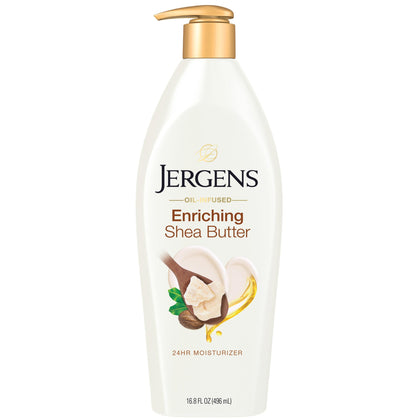 Jergens Shea Butter Body Lotion 16.8 fl oz front view