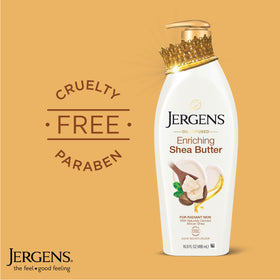 Jergens Shea Butter Body Lotion 16.8 fl oz with shea butter ingredients