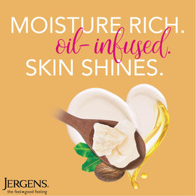 Jergens Shea Butter Body Lotion applied on hand