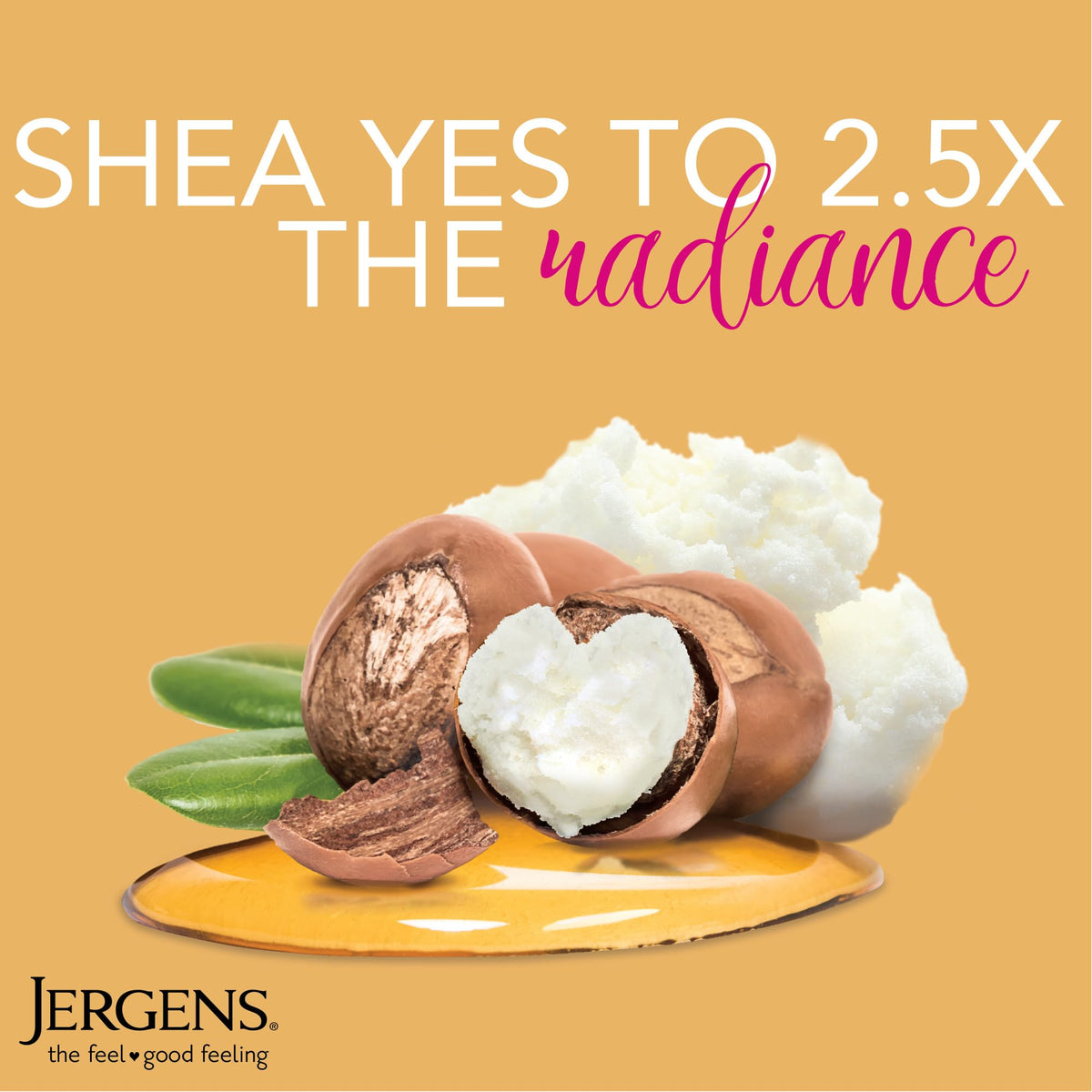 Jergens Shea Butter Lotion 16.8 Oz bottle side view