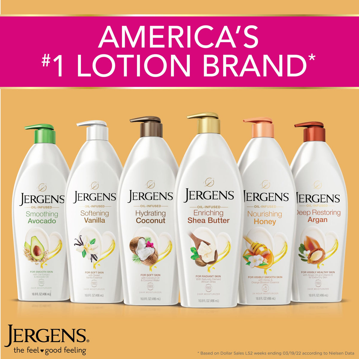 Jergens Shea Butter Lotion with natural ingredients