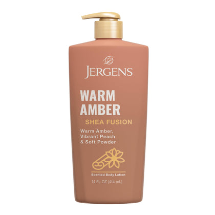 Jergens Shea Fusion Body Lotion Warm Amber front view