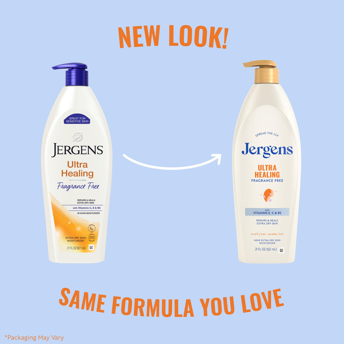 Jergens Ultra Healing Dry Skin Lotion 21 oz back view
