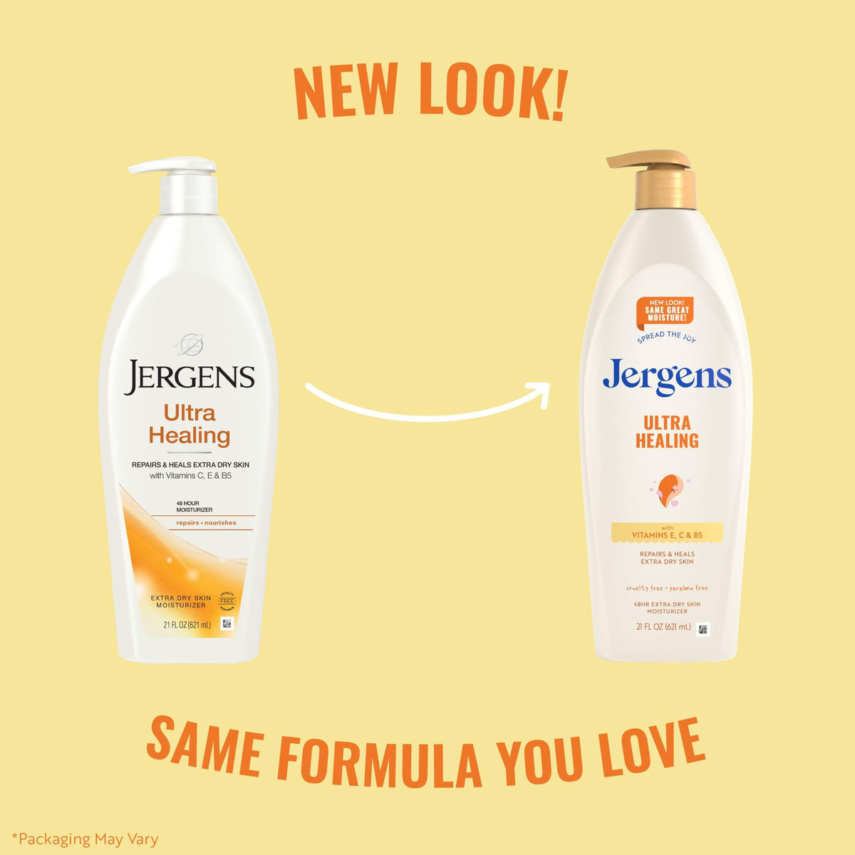Jergens Ultra Healing Dry Skin Lotion 21 oz back view