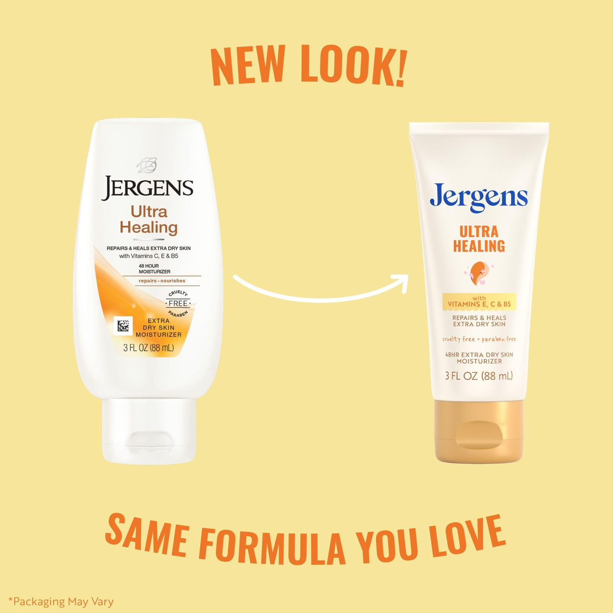 Jergens Ultra Healing Dry Skin Lotion 3 oz side view