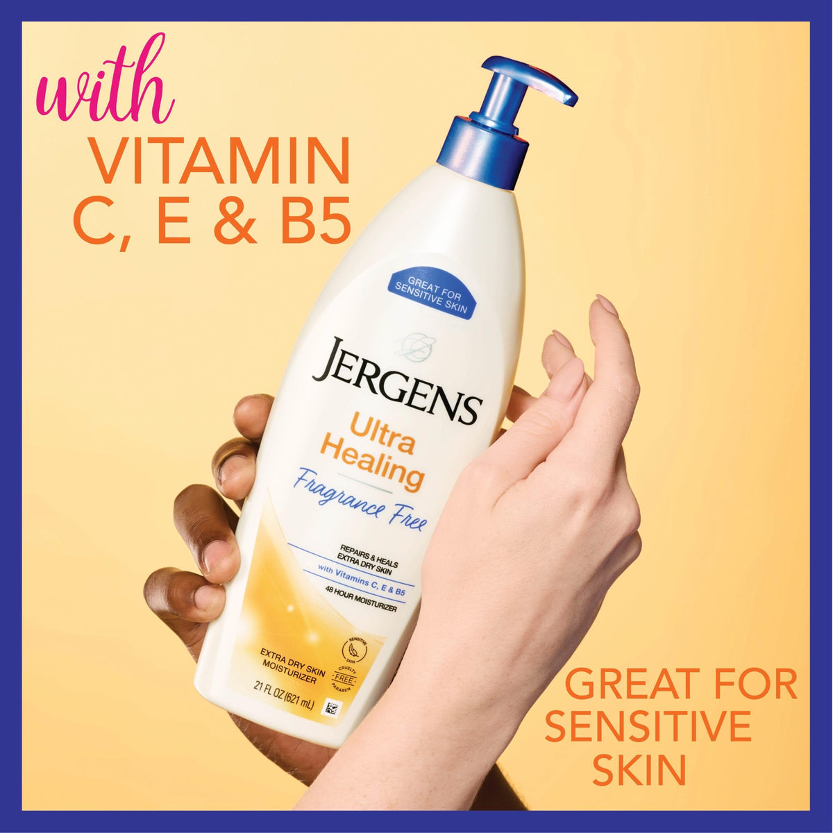 Jergens Ultra Healing Dry Skin Lotion with ingredients list