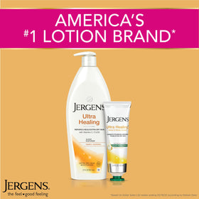 Jergens Ultra Healing Lotion applied on skin
