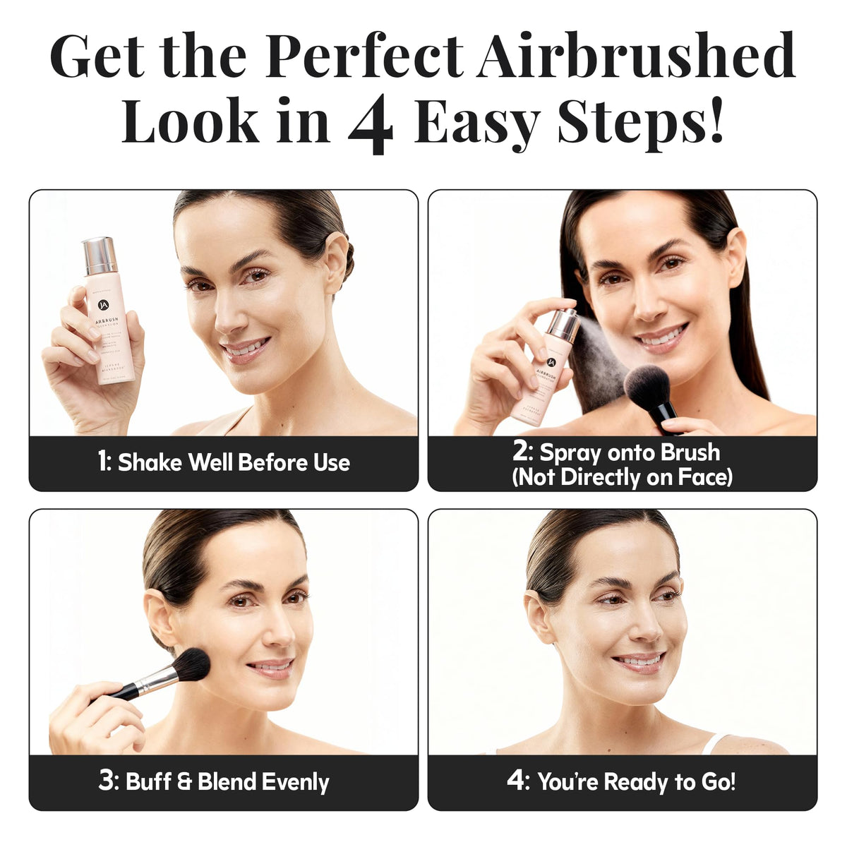 Jerome Alexander Airbrush Foundation 2pc Set - Fair packaging