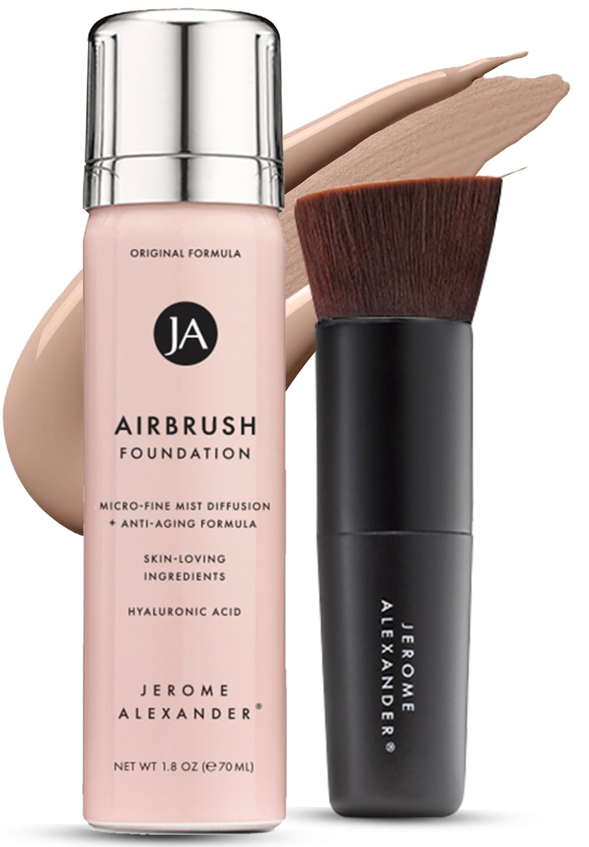 Jerome Alexander Airbrush Foundation 2pc Set front view