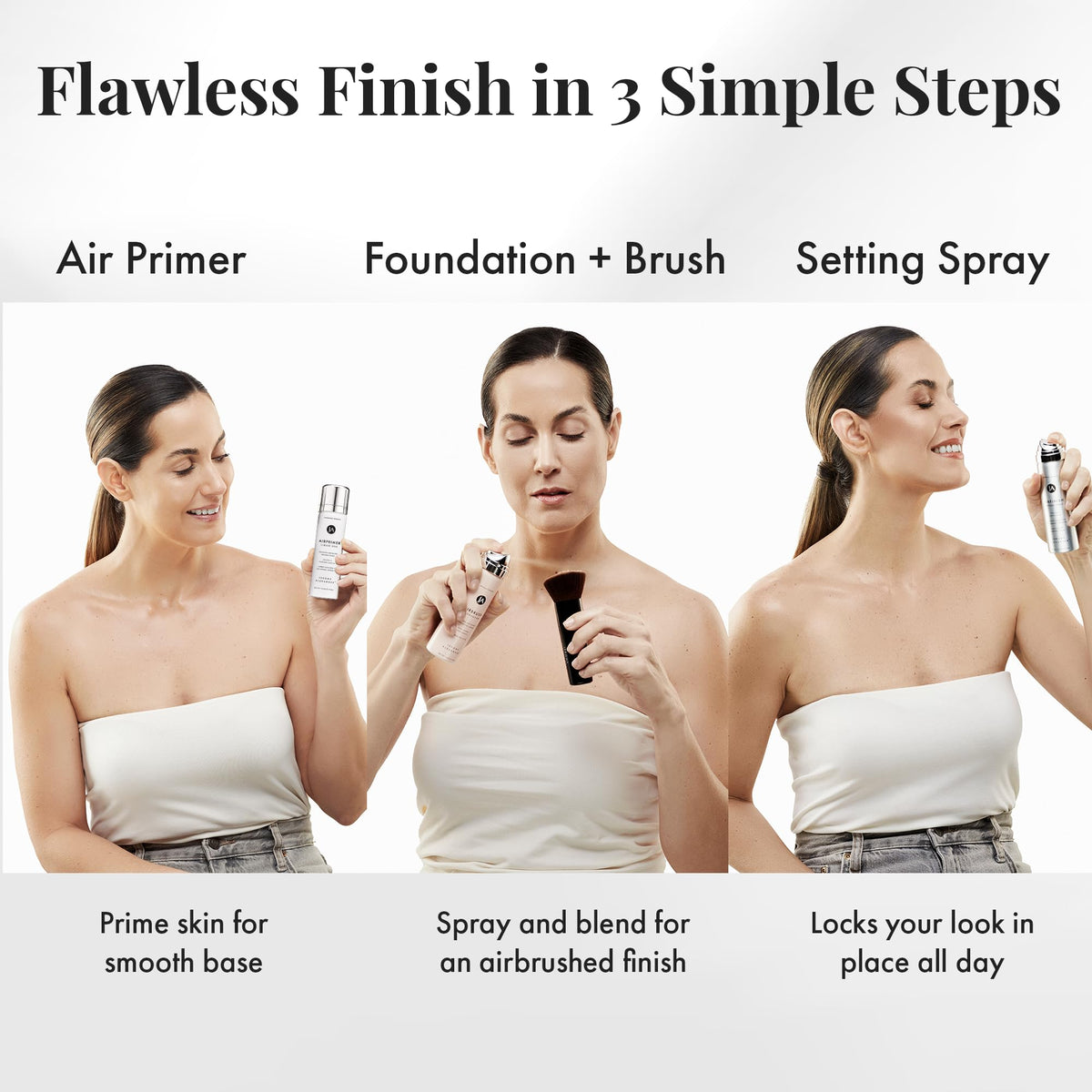 Jerome Alexander Airbrush Foundation 5pc System packaging