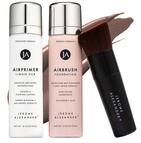 Jerome Alexander Airbrush Foundation & AirPrimer Set - Dark front view