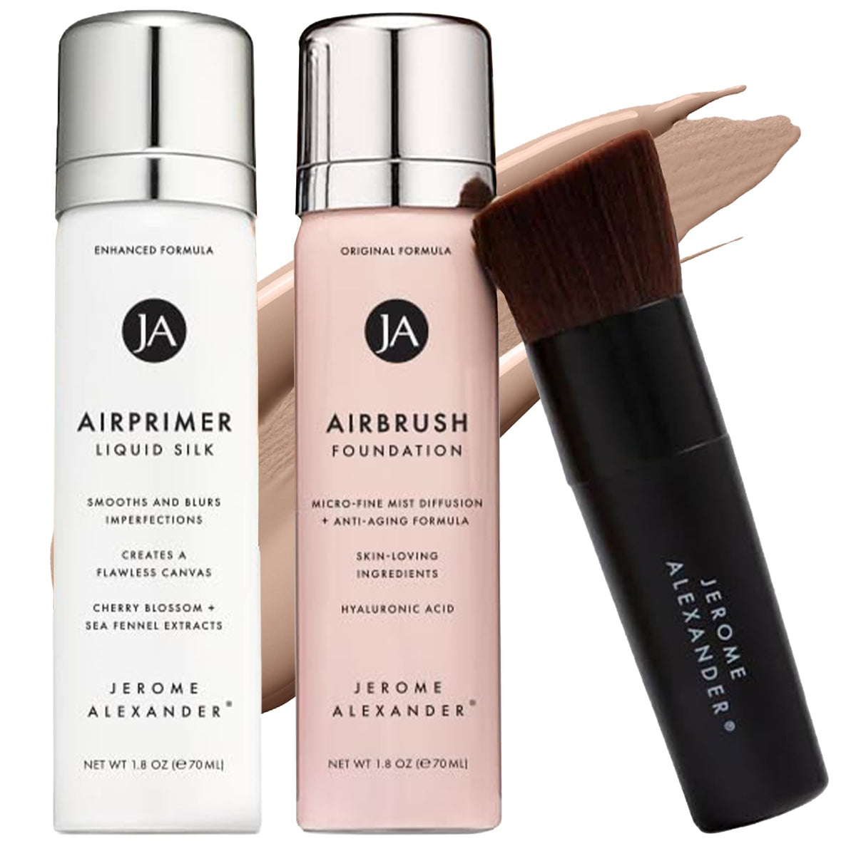 Jerome Alexander Airbrush Foundation Set including spray and brushes